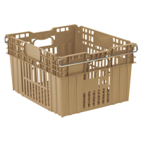 Contenant en plastique empilable Stack-N-Nest pour l'agriculture, 20" x 24" x 13,4", Beige Rock Safety Industrial Ltd