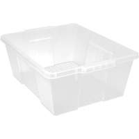 Contenant avec loquets en plastique,  la x 21" p x 7,75" h, Transparent Rock Safety Industrial Ltd
