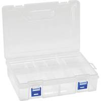 Plastic Compartment Box, 6.25" W x 9.25" D x 2.2" H, 8 Compartments Rock Safety Industrial Ltd