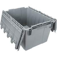 Contenant de distribution en plastique avec dessus basculant, 21,65" x 15,5" x 12,5", Gris Rock Safety Industrial Ltd