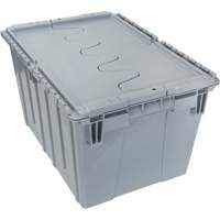 Contenant de distribution en plastique avec dessus basculant, 21,65" x 15,5" x 12,5", Gris Rock Safety Industrial Ltd
