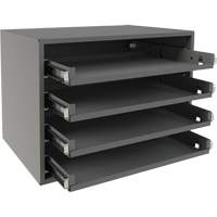 Small Bearing Rack, Steel, 4 Slots, 15-9/16" W x 11-7/8" D x 11-5/16" H, Grey Rock Safety Industrial Ltd