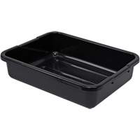 Bac d'entreposage tout usage &agrave; fond rainur&eacute;, 5" ha x 15" p x 21" lo, Plastique, Noir Rock Safety Industrial Ltd
