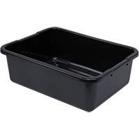 Bac d'entreposage tout usage &agrave; fond rainur&eacute;, 7" ha x 15" p x 21" lo, Plastique, Noir Rock Safety Industrial Ltd