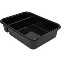 Bac d'entreposage tout usage &agrave; compartiment, 7" ha x 15" p x 20" lo, Plastique, Noir Rock Safety Industrial Ltd