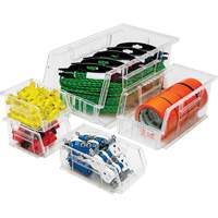 Bacs tr&egrave;s transparents Ultra, 8-1/4" la, 7" h x 14-3/4" p, Transparent Rock Safety Industrial Ltd