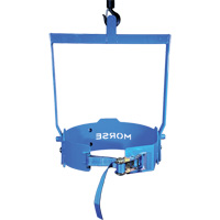 Ensemble de l&egrave;ve-baril manuel inclinable, Baril de 55 gal. US (45 gal. imp.), Capacit&eacute; 800 lb/363 kg Rock Safety Industrial Ltd