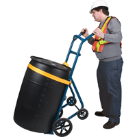Diable pour baril, Fabriqu&eacute; en Acier, 25 - 55 gal. US (20 - 45 gal. imp.) Rock Safety Industrial Ltd
