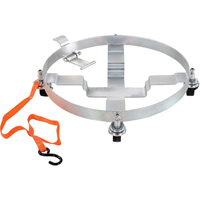 Chariots &agrave; inclinaison pour baril, Acier, Capacit&eacute;e 900 lb, Diam&egrave;tre 23-1/2", Roue en Caoutchouc rigide Rock Safety Industrial Ltd