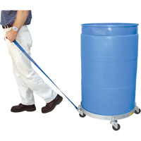 Chariots &agrave; &eacute;tages multiples pour baril, Acier, Capacit&eacute;e 900 lb, Diam&egrave;tre 23-1/2", Roue en Caoutchouc Rock Safety Industrial Ltd