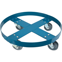 Drum Dolly, Steel, 1000 lbs. Capacity, 24" Diameter, Polyurethane Casters Rock Safety Industrial Ltd