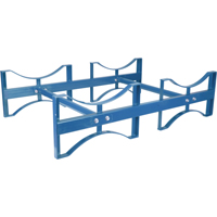 Porte-barils empilables, 2 barils, Capacit&eacute; de 1600 lb, 45-1/2" la x 30" p x 12-1/2" h Rock Safety Industrial Ltd