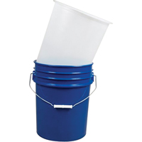 Doublures pour seaux en acier, 11-1/4" dia. x 12-1/4" h, 5 gal. US (4,16 gal. imp.) capacit&eacute; Rock Safety Industrial Ltd