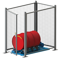 Stationary Drum Roller - Guard Enclosure Rock Safety Industrial Ltd