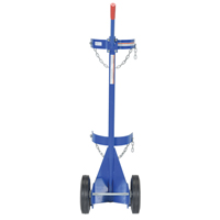 Chariot pour bouteille de gaz, Roues Caoutchouc, Base de 12" la x 15-1/2" lo, 500 lb Rock Safety Industrial Ltd