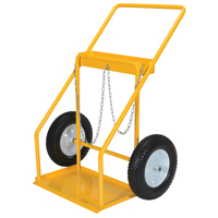 Chariot pour bouteille de gaz, Roues Caoutchouc, Base de 22" la x 14-1/8" lo, 250 lb Rock Safety Industrial Ltd