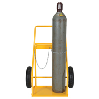 Chariot pour bouteille de gaz, Roues Caoutchouc, Base de 22" la x 14-1/8" lo, 250 lb Rock Safety Industrial Ltd