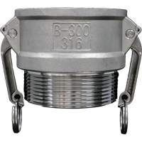 Cam & Groove Coupling, Stainless Steel, Type B, 3/4", Male NPT, 250 PSI Rock Safety Industrial Ltd