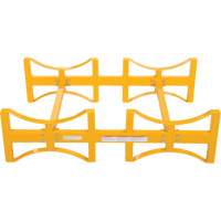 Porte-barils empilable en acier, 2 barils, Capacit&eacute; de 1600 lb, 45-1/2" la x 29-7/8" p x 12-3/4" h Rock Safety Industrial Ltd