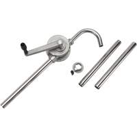Pompe rotative pour baril, Acier inoxydable, Pour capacit&eacute; 55 gal., 12 oz/course Rock Safety Industrial Ltd