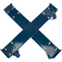 Drum Dolly, Steel, 1400 lbs. Capacity, 24" Diameter, Blue Elastic Casters Rock Safety Industrial Ltd
