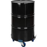 Drum Dolly, Steel, 1400 lbs. Capacity, 24" Diameter, Blue Elastic Casters Rock Safety Industrial Ltd