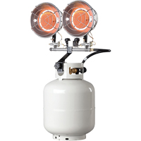 Double Tank-Top Heater, Radiant Heat, Propane, 30000 BTU/H Rock Safety Industrial Ltd