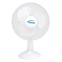 Oscillating Desk Fan with Push Buttons, 16" Diameter, 3 Speeds Rock Safety Industrial Ltd