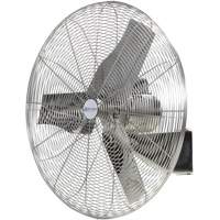 Ventilateurs en acier inoxydable lavables &agrave; grande eau pour service alimentaire, Industriel, 1 vitesses, Diam&egrave;tre de 30" Rock Safety Industrial Ltd
