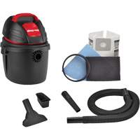 Portable Shop Vacuum, Wet-Dry, 2.5 HP, 2.5 US Gal. (9.5 Litres) Rock Safety Industrial Ltd