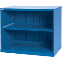 Shelf Cabinets, Steel, 33-1/2" H x 40-1/4" W x 22-1/2" D, Bright blue Rock Safety Industrial Ltd