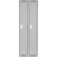 Clean Line Lockers, Bank of 2, 24" x 12" x 72", Steel, Grey, Rivet (Assembled) Rock Safety Industrial Ltd