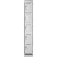 Clean-Line Lockerette, 6 -tier, Bank of 4, 18" x 72" x 18", Steel Rock Safety Industrial Ltd