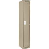 Casiers Clean Line, 15" x 18" x 72", Acier, Beige, Rivet (assembl&eacute;) Rock Safety Industrial Ltd