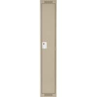Casiers Clean Line, 15" x 18" x 72", Acier, Beige, Rivet (assembl&eacute;) Rock Safety Industrial Ltd