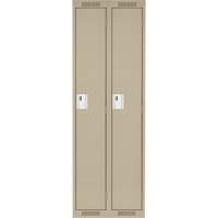 Casiers Clean Line, Bloc de 2, 30" x 18" x 72", Acier, Beige, Rivet (assembl&eacute;) Rock Safety Industrial Ltd