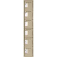 Petit casier Clean-Line, 6 niveaux, 18" x 72" x 18", Acier Rock Safety Industrial Ltd