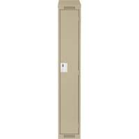 Casiers Clean Line, 12" x 18" x 78", Acier, Beige, Rivet (assembl&eacute;) Rock Safety Industrial Ltd