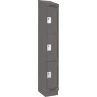 Casiers Clean Line, 3 niveaux, 18" x 18" x 82", Acier, Charbon, Rivet (assembl&eacute;) Rock Safety Industrial Ltd