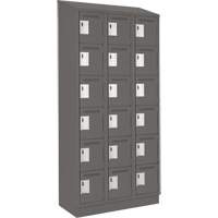 Petit casier Clean-Line, 6 niveaux, Bloc de 3, 18" x 72" x 18", Acier Rock Safety Industrial Ltd