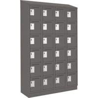 Clean-Line Lockerette, 6 -tier, Bank of 4, 18" x 72" x 18", Steel Rock Safety Industrial Ltd