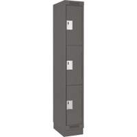 Casiers Clean Line, 3 niveaux, 18" x 18" x 76", Acier, Charbon, Rivet (assembl&eacute;) Rock Safety Industrial Ltd