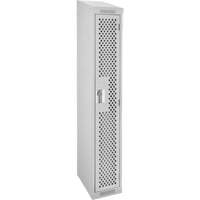 Casiers Clean Line, 12" x 15" x 78", Acier, Gris, Rivet (assembl&eacute;), Perfor&eacute; Rock Safety Industrial Ltd