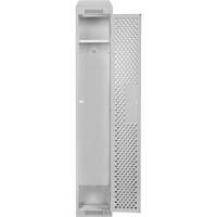 Casiers Clean Line, 12" x 15" x 78", Acier, Gris, Rivet (assembl&eacute;), Perfor&eacute; Rock Safety Industrial Ltd