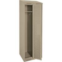 Casiers Clean Line, Bloc de 2, 24" x 15" x 78", Acier, Beige, Rivet (assembl&eacute;), Perfor&eacute; Rock Safety Industrial Ltd