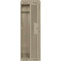 Casiers Clean Line, Bloc de 2, 24" x 15" x 78", Acier, Beige, Rivet (assembl&eacute;), Perfor&eacute; Rock Safety Industrial Ltd
