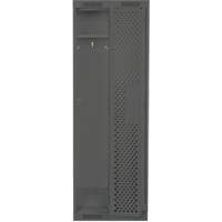 Clean Line Lockers, Bank of 2, 24" x 18" x 76", Steel, Charcoal, Rivet (Assembled), Perforated Rock Safety Industrial Ltd