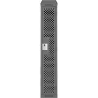 Clean Line Lockers, 12" x 15" x 78", Steel, Charcoal, Rivet (Assembled), Perforated Rock Safety Industrial Ltd
