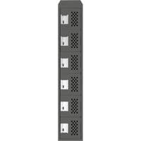 Petit casier perfor&eacute; Clean-Line, 6 niveaux, 15" x 72" x 12", Acier Rock Safety Industrial Ltd