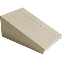 Dessus inclin&eacute; pour casiers robustes enti&egrave;rement soud&eacute; Concorde, Bloc de 1, 18" p x 12" la x 6" ha, Beige, Acier Rock Safety Industrial Ltd